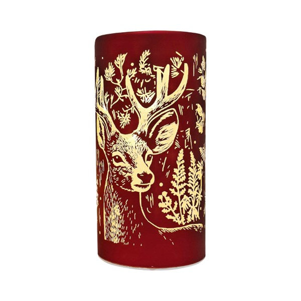 ST LED Stag Column Red 18cm