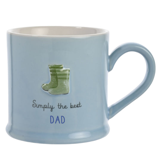WDP Love Life Embossed Mug - Dad