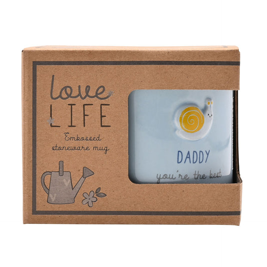 WDP Love Life Embossed Mug - Daddy
