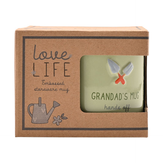 WDP Love Life Embossed Mug - Grandad