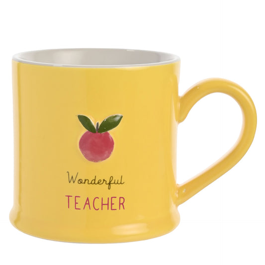 WDP Love Life Embossed Mug - Teacher