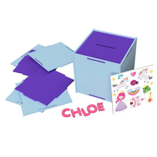 GJ Make Your Own Moneybox: Blank Purple*