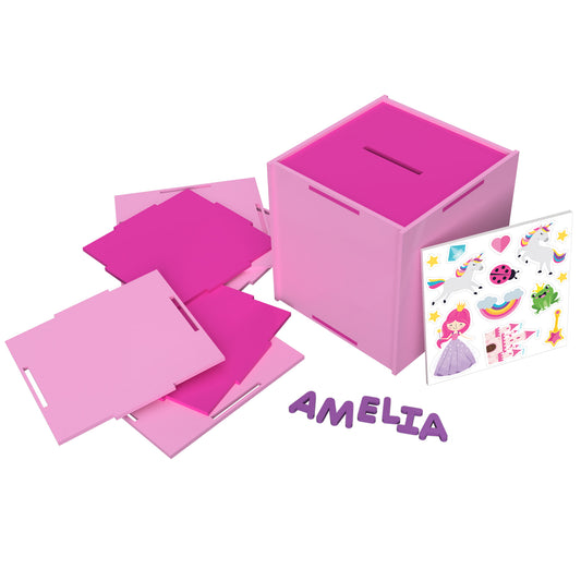 GJ Make Your Own Moneybox: Blank Pink*