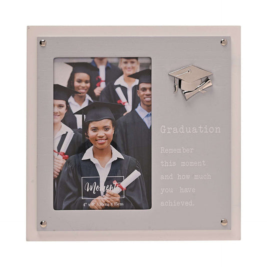 WDP Grey Graduation Photo Frame 4x6' 2 Layer