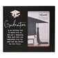 WDP Graduation 4x6' Black Frame w/Silver Icon