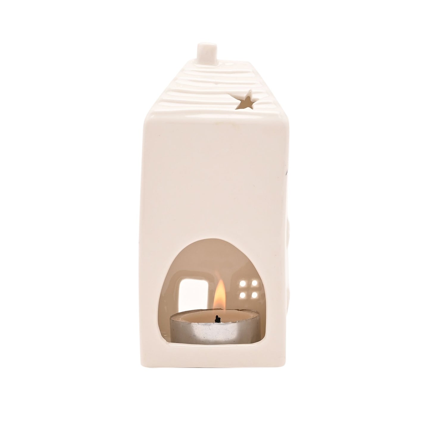 WDP Ceramic House Tea Light Holder Home