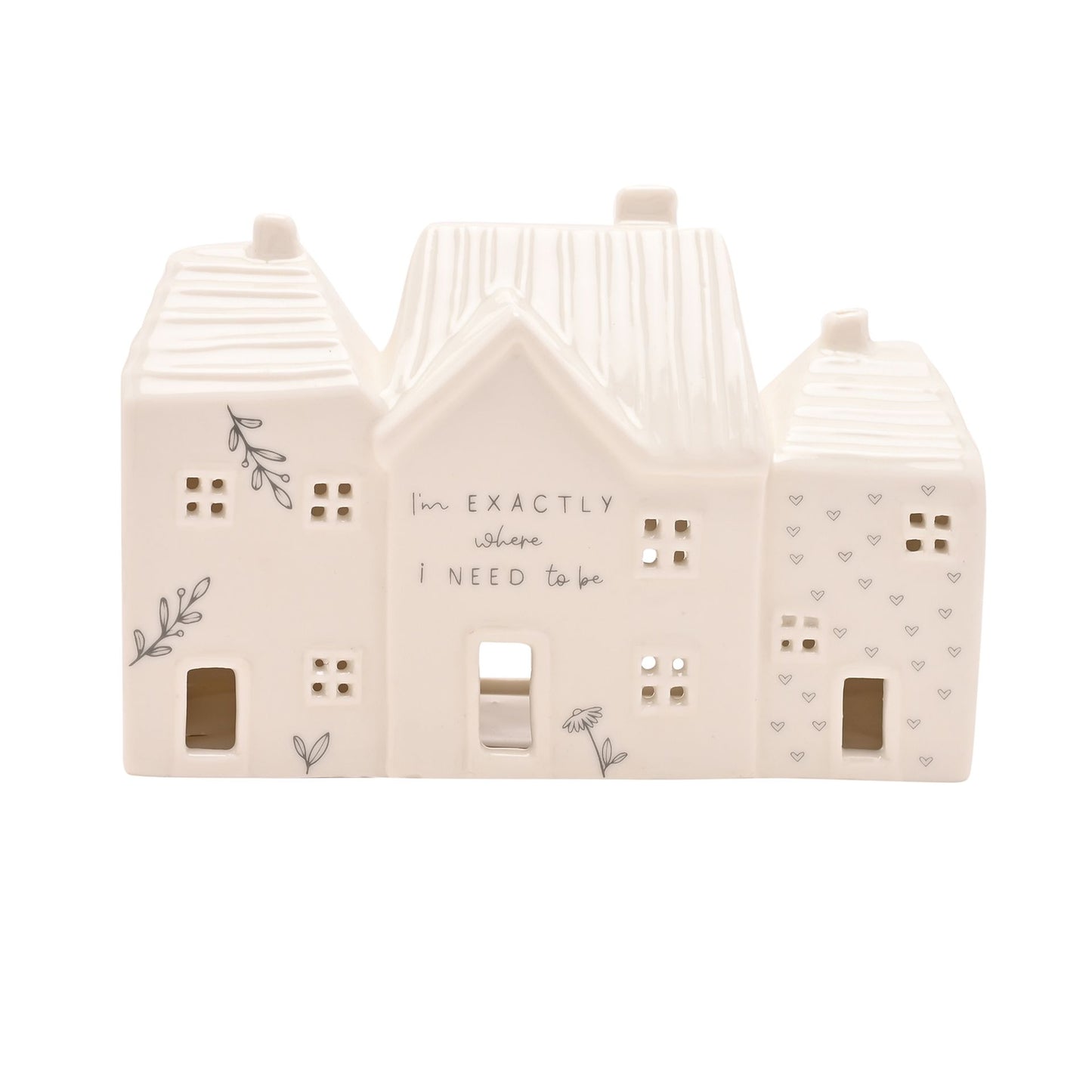 WDP Ceramic House Tea Light Holder Where