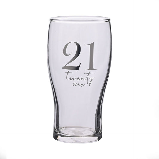 21st Pint Glass