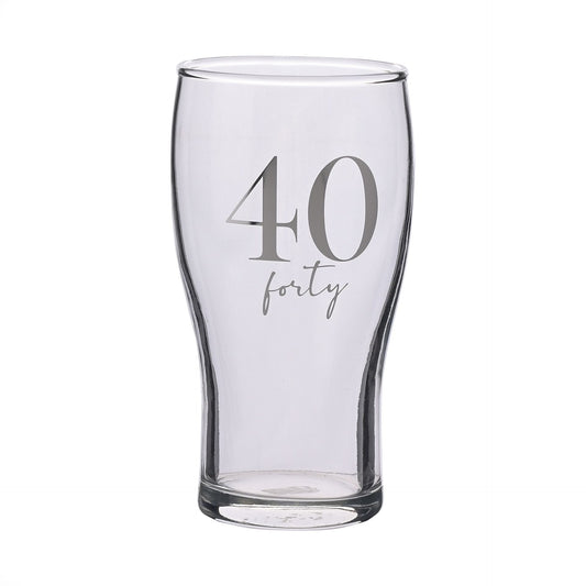40th Pint Glass