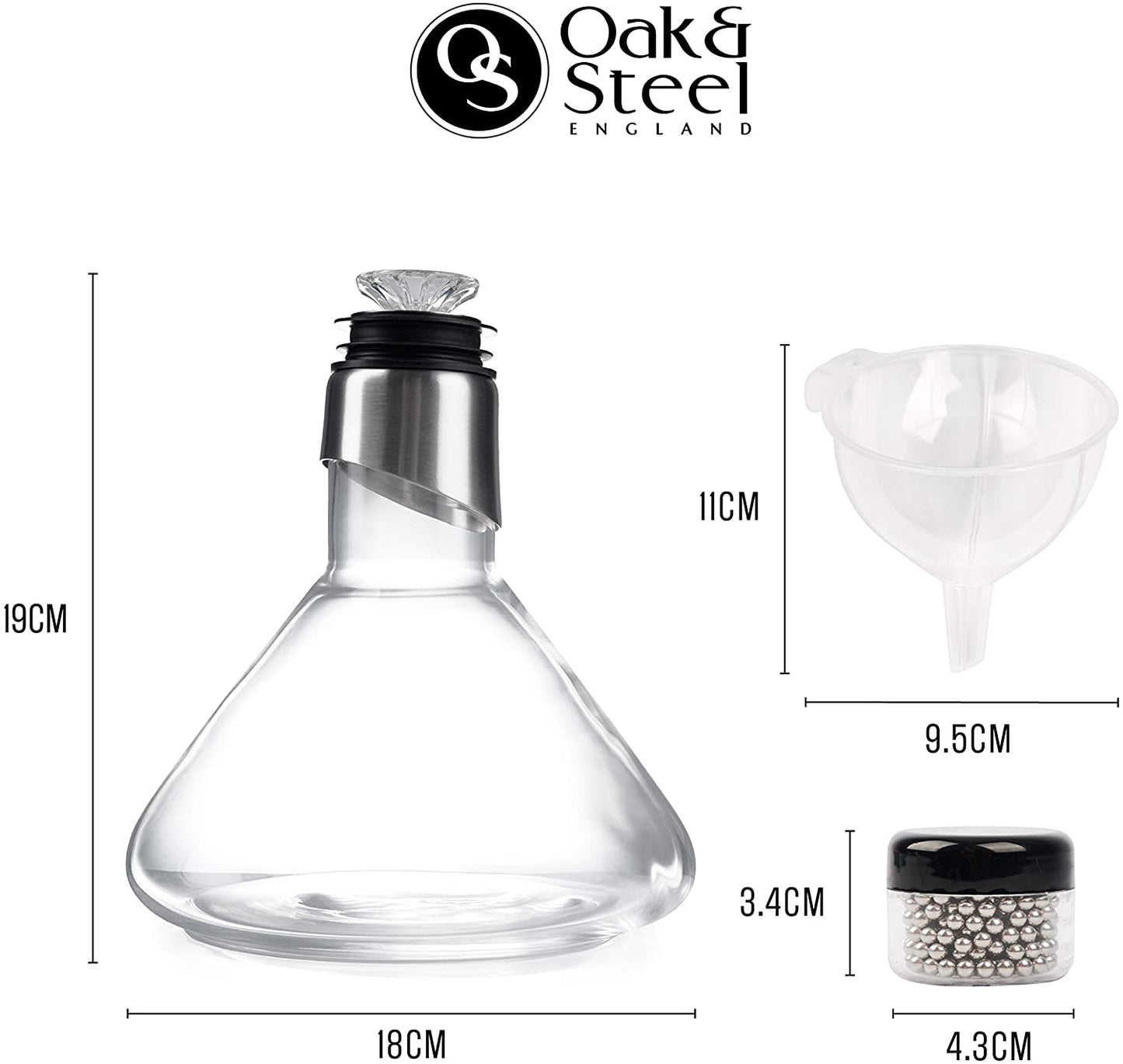 OS Red Wine Decanter with Aerator