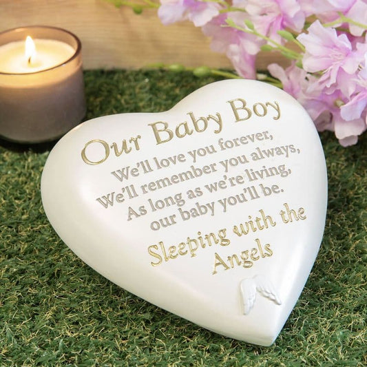 WDP Our Baby Boy Graveside Heart