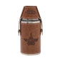 WDP Top Gun Metal Travel Flask 6oz Brown