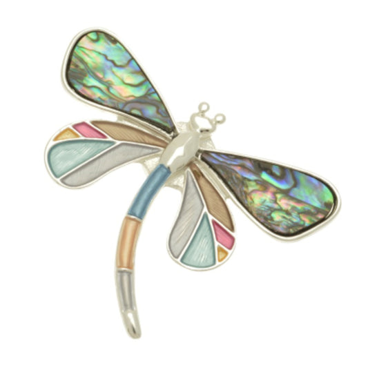 Magnetic Brooch - Multicolour Dragonfly