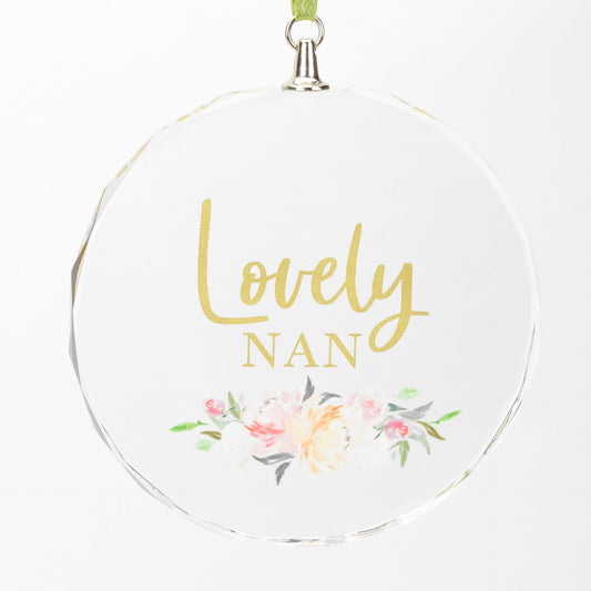 WDP Peaches & Cream Plaque 10cm - Nan