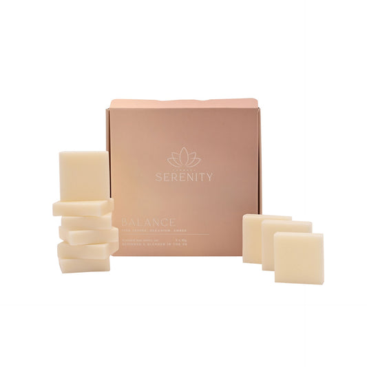 WDP Serenity Balance Set of 9 Wax Melts Pink Pepper Geranium & Amber