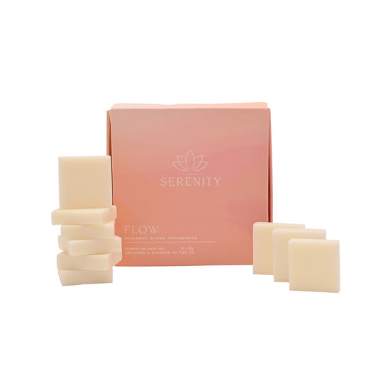 WDP Serenity Flow Set of 9 Wax Melts Bergamot Myrrh & Sandalwood