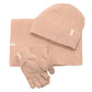 WDP Sophia Layers Cosy Knit Hat Glove & Scarf Gift Set - Nude