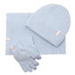 WDP Sophia Layers Cosy Knit Hat Glove & Scarf Gift Set - Powder Blue