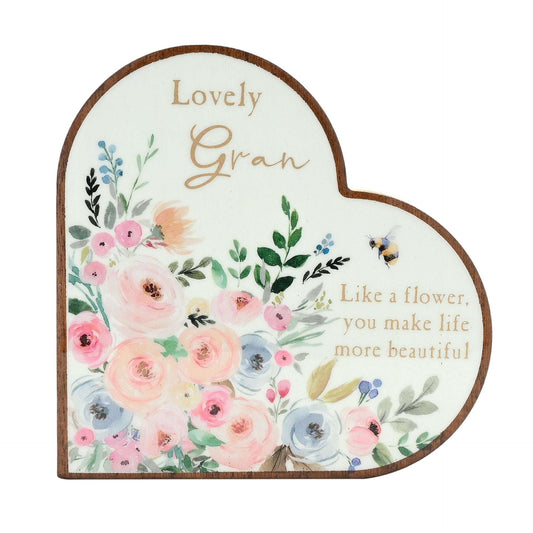 WDP Mantel Heart Plaque - Gran
