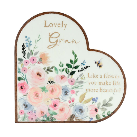 WDP Mantel Heart Plaque - Gran
