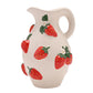 WDP Strawberry Jug Vase Hand Painted
