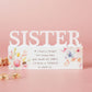 WDP Cottage Garden Floral Word - Sister