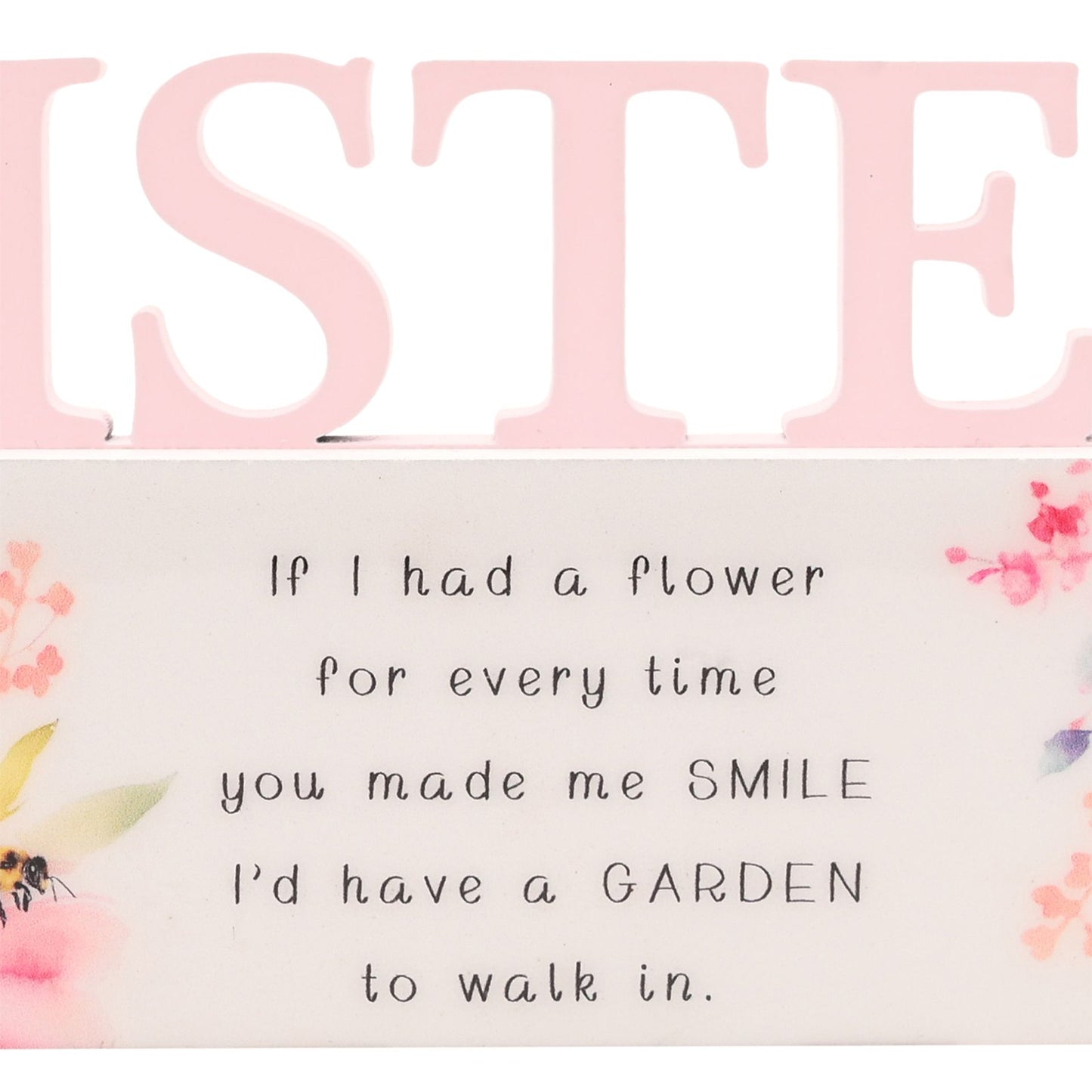 WDP Cottage Garden Floral Word - Sister