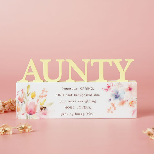 WDP Cottage Garden Floral Word - Aunty