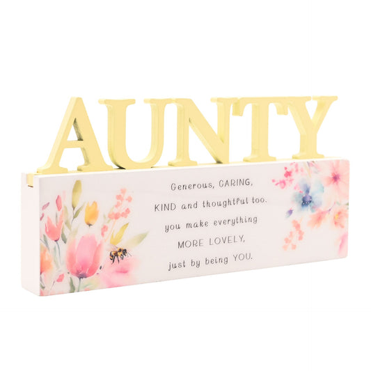WDP Cottage Garden Floral Word - Aunty
