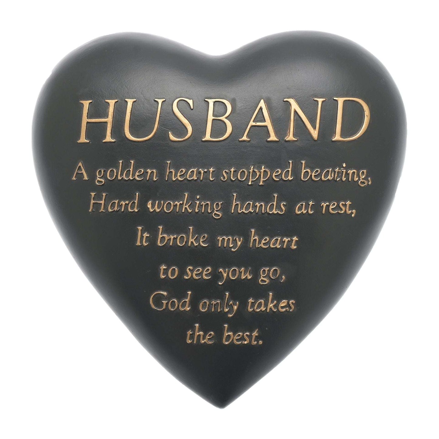 WDP TOY Graveside Heart Plaque - Husband