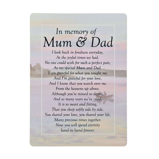 WDP Graveside Cards - Mum & Dad