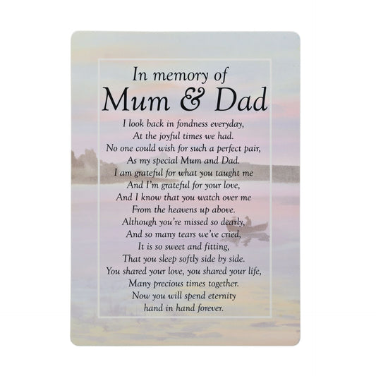WDP Graveside Cards - Mum & Dad