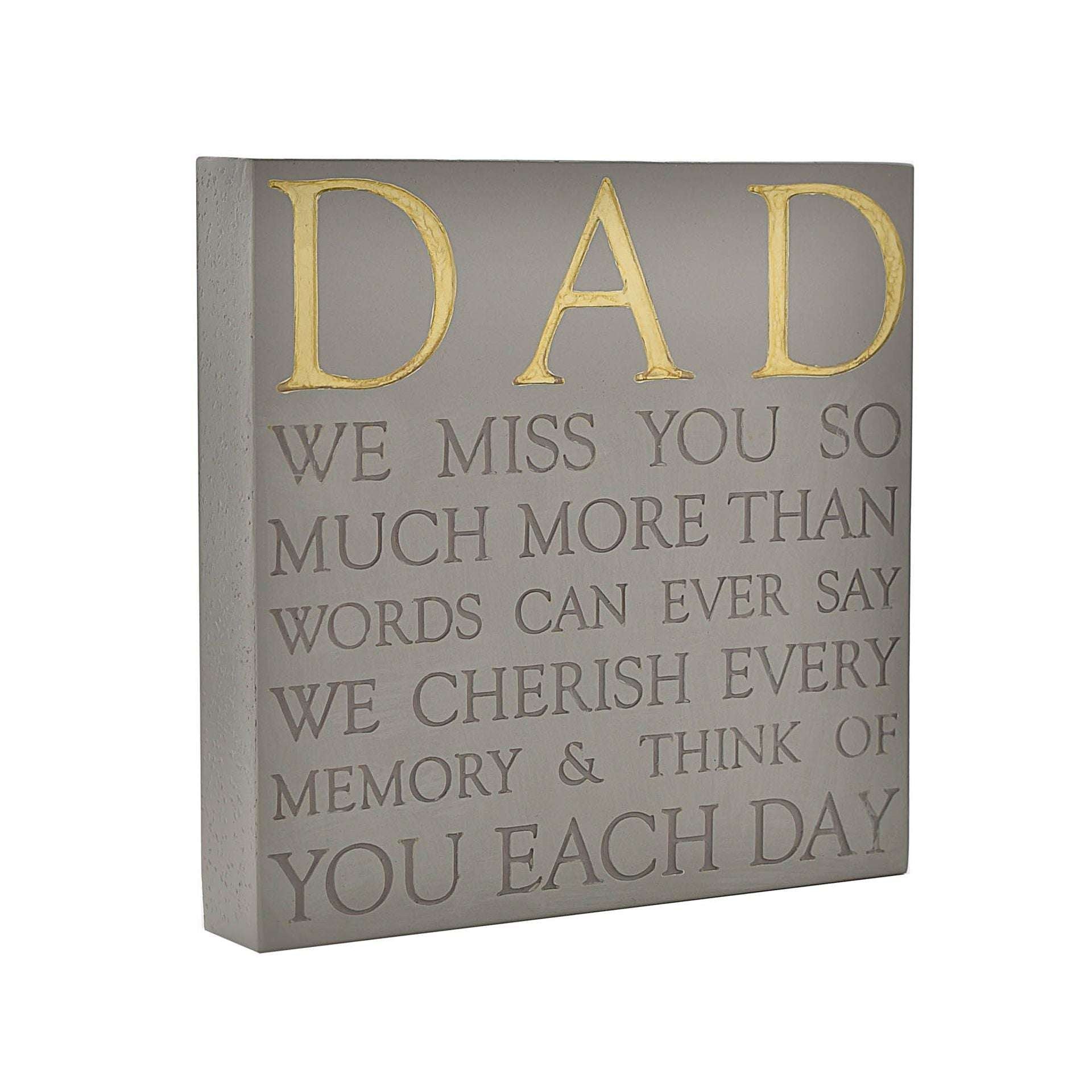WDP Memorial Square Plaque - Dad~