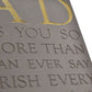WDP Memorial Square Plaque - Dad~
