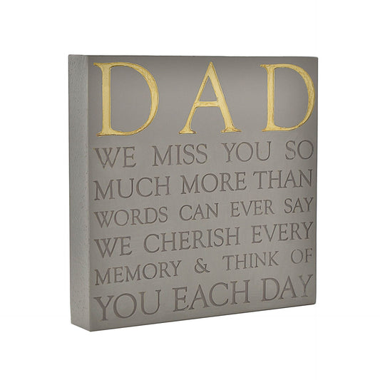 WDP Memorial Square Plaque - Dad~