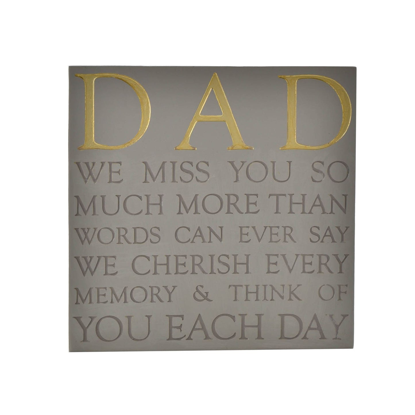 WDP Memorial Square Plaque - Dad~