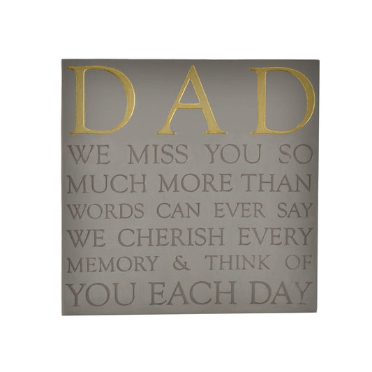 WDP Memorial Square Plaque - Dad~
