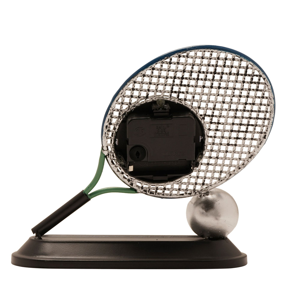 WDP Hometime Metal Mantle Clock - Tennis