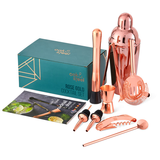 OS Rose Gold 10 Piece Cocktail Set