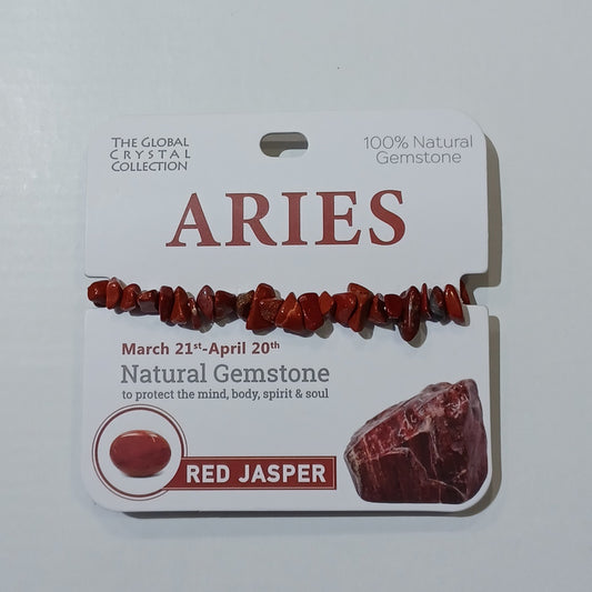 Birthstone Bracelet - Aries Red Jasper