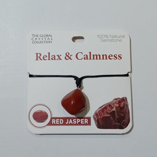 Gemstone Necklace - Relax & Calmness Red Jasper