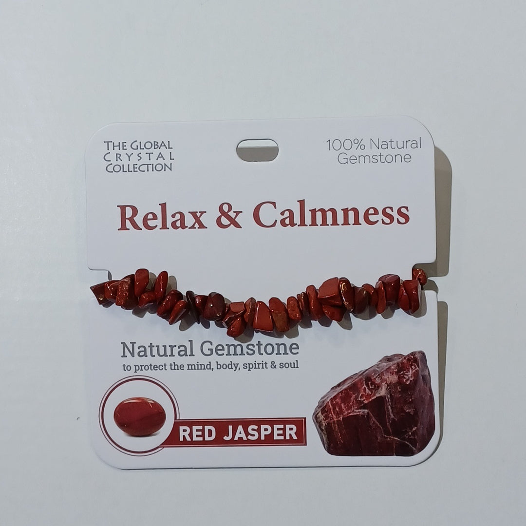 Gemstone Bracelet - Relax & Calmness Red Jasper