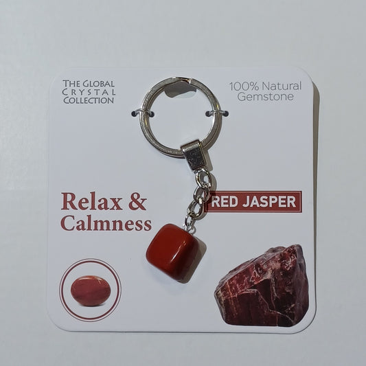 Gemstone Keyring - Relax & Calmness Red Jasper
