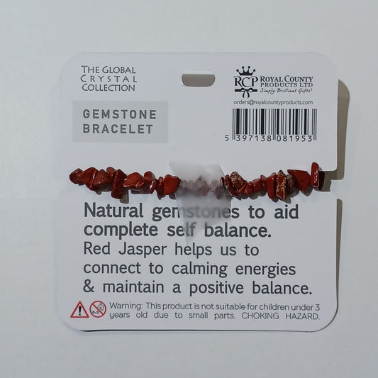 Gemstone Bracelet - For a True Friend Red Jasper