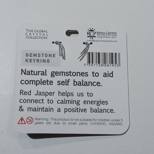 Gemstone Keyring - For a True Friend Red Jasper