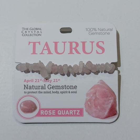 Birthstone Bracelet - Taurus Rose Quartz