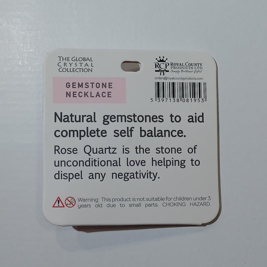 Gemstone Necklace - Love & Protection Rose Quartz