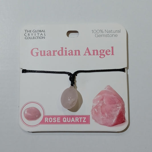 Gemstone Necklace - Guardian Angel Rose Quartz