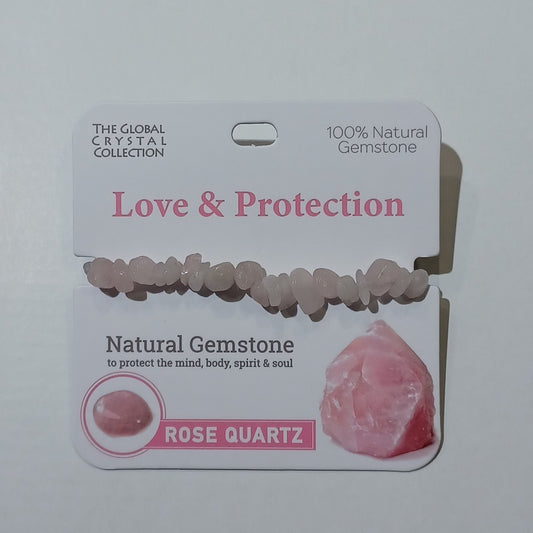 Gemstone Bracelet - Love & Protection Rose Quartz