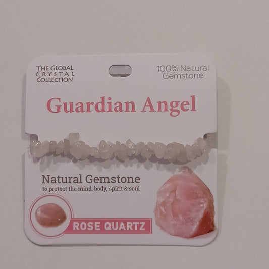 Gemstone Bracelet - Guardian Angel Rose Quartz